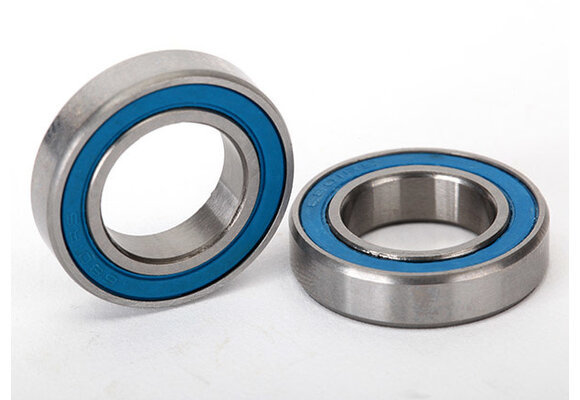 Traxxas Ball bearings, blue rubber sealed (12x21x5mm) (2)