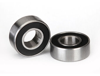 Traxxas Ball bearings, black rubber sealed (5x11x4mm) (2)