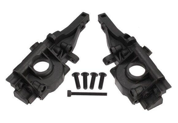 Traxxas Bulkhead, rear (left & right halves)/ 3x10mm BCS (4)