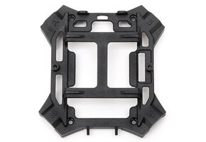 Traxxas Main frame, lower (black) / 1.6x5mm BCS (self-tapping) (4)