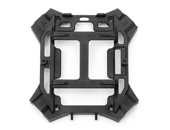 Traxxas Main frame, lower (black) / 1.6x5mm BCS (self-tapping) (4)