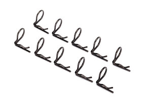 Body clips, angled 90-degrees (black) (12)  TRA3935A