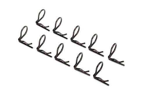 Body clips, angled 90-degrees (black) (12)  TRA3935A