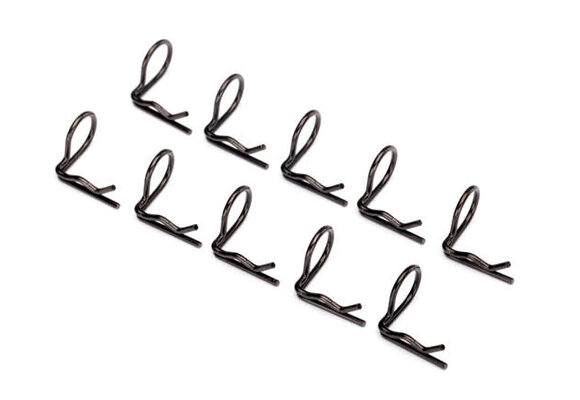 Body clips, angled 90-degrees (black) (12)  TRA3935A