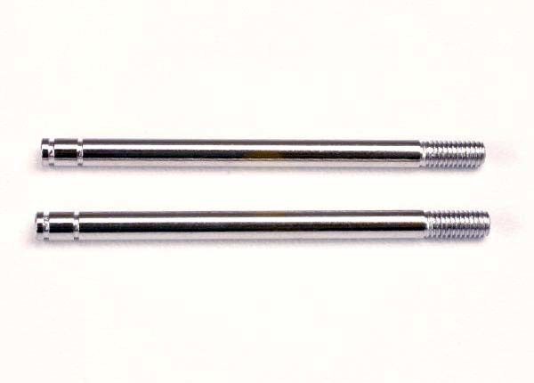 Traxxas Shock shafts, steel, chrome finish (long) (2) TRA1664