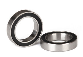 Traxxas Ball bearings, black rubber sealed (12x18x4mm) (2)
