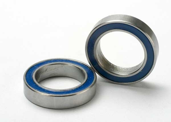 Ball bearings, blue rubber sealed (12x18x4mm) (2)  TRA5120