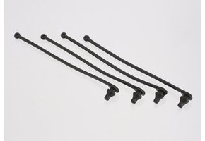 Traxxas Body clip retainer, black (4)