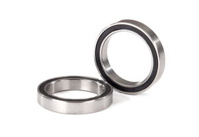 Ball bearings, black rubber sealed (17x23x4mm) (2)  TRA5098A