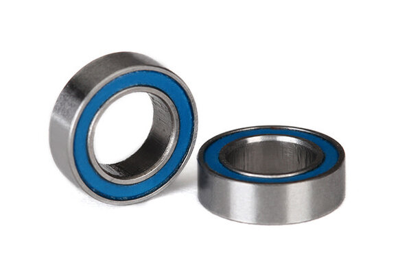 Traxxas Ball bearings, blue rubber sealed (6x10x3mm) (2)
