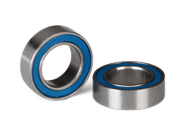 Ball bearings, blue rubber sealed (6x10x3mm) (2)