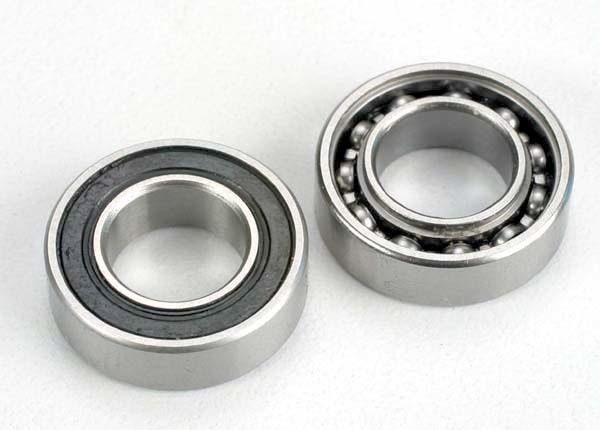 Ball bearings, crankshaft, 9x17x5mm (front & rear) (2)  TRA4023