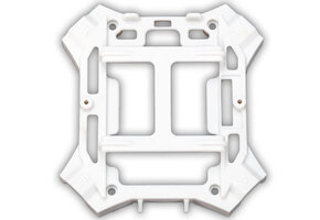 Traxxas Main frame, lower (white) / 1.6x5mm BCS (self-tapping) (4)