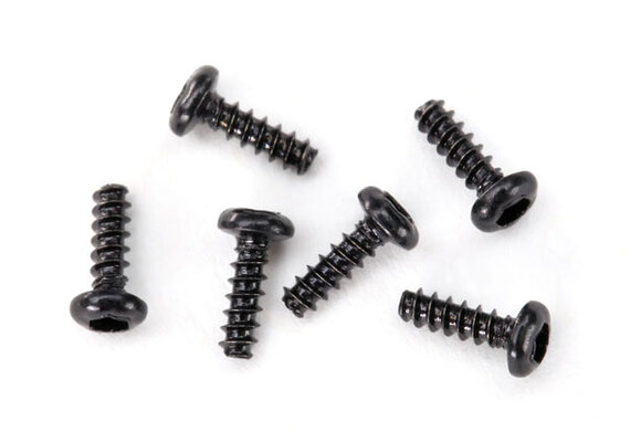 Traxxas Screws, 1.6x5mm button-head, self-tapping (hex drive) (6)