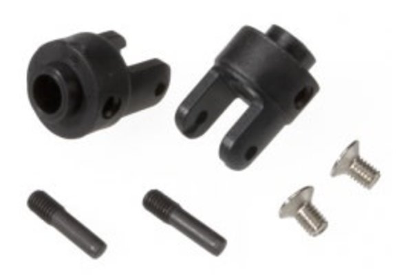 Differential output yokes, black (2)  TRA4628R