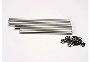 Traxxas Suspension pin set, stainless steel (w/ E-clips)