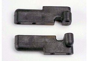 Servo mounts, steering/ shift (F&R) (black)  TRA4918