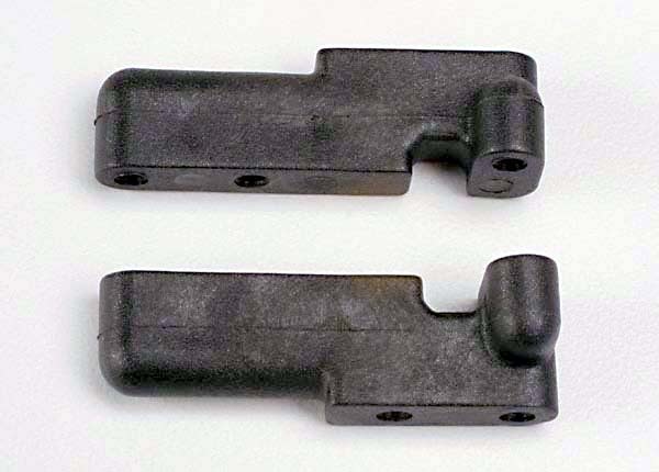 Servo mounts, steering/ shift (F&R) (black)  TRA4918