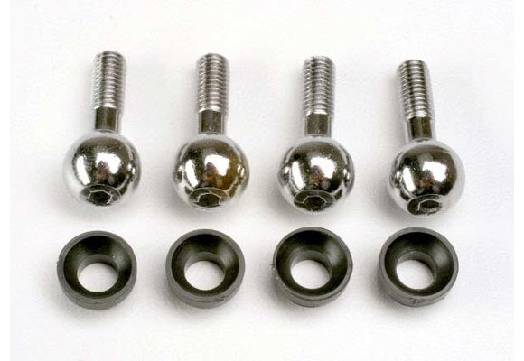 Pivot balls (4)/ pivot ball cap bushings (4)  TRA4933