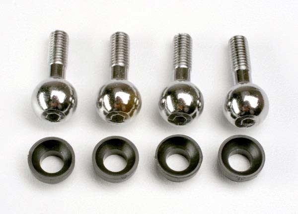 Pivot balls (4)/ pivot ball cap bushings (4)  TRA4933