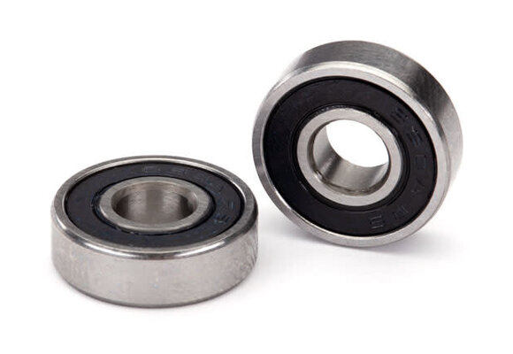 Ball bearing, black rubber sealed (6x16x5mm) (2)  TRA5099A