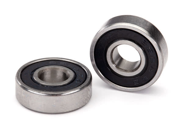 Ball bearing, black rubber sealed (6x16x5mm) (2)  TRA5099A