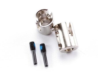 Traxxas Drive cups, inner (2) Revo®/ E-Revo® (first generation)/ T-Maxx®/ E-Maxx (steel constant-velocity driveshafts)/ screw pin, M4/15 (2)