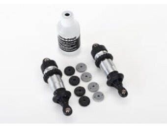 Shocks, GTR aluminum (assembled) (2) (without springs)  TRA5460