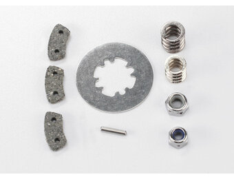 Traxxas Rebuild kit, slipper clutch (steel disc/ friction pads (3)/ spring (2)/ pin/ 4.0mm NL (1)/ 5.0mm NL (1))