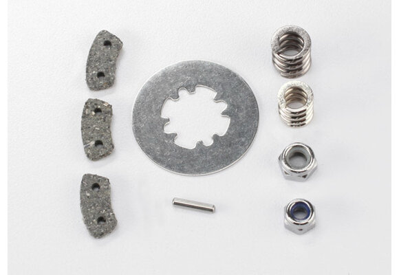 Traxxas Rebuild kit, slipper clutch (steel disc/ friction pads (3)/ spring (2)/ pin/ 4.0mm NL (1)/ 5.0mm NL (1))