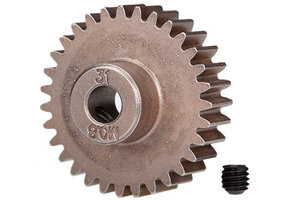 Traxxas Gear, 31-T pinion (0.8 metric pitch, compatible with 32-pitch) (fits 5mm shaft)/ set screw