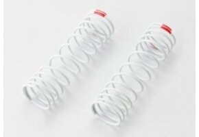 Traxxas Springs, front (white) (progressive rate) (2) (fits #5862 aluminum Big Bore shocks)