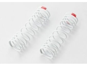 Traxxas Springs, front (white) (progressive rate) (2) (fits #5862 aluminum Big Bore shocks)