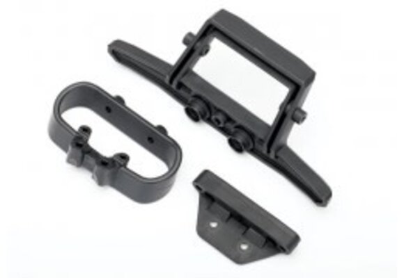 Bumper, rear/ bumper mount, rear  TRA6737
