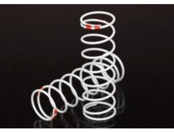 Traxxas Spring, shock, white (GTR xx-long) (0.711 rate orange) (1 pair)