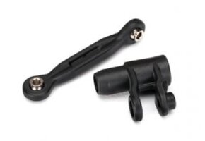 Traxxas Servo horn, steering/ linkage, steering (46mm, assembled with pivot balls)