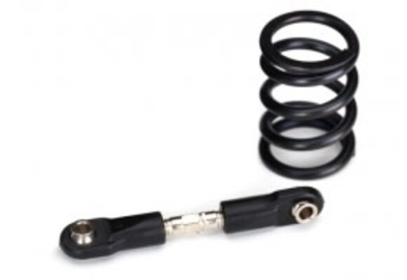 Steering link, steel/ servo saver spring, heavy duty    TRA7746X