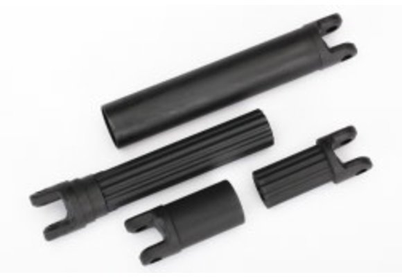 Traxxas 8655 Half shafts, center (internal splined (2)/ external splined (2)) (plastic parts only)