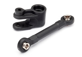 Servo horn, steering/ linkage, steering (46mm, assembled with pivot balls)  TRA8947