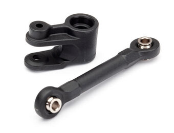 Servo horn, steering/ linkage, steering (46mm, assembled with pivot balls)  TRA8947