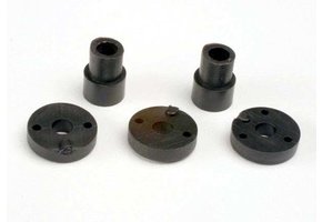 Traxxas 2669 Piston head set (2-hole (2)/ 3-hole (2))/ shock mounting bushings & washers (2) (Big Bore Shocks)