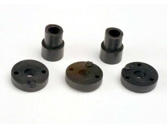 Traxxas 2669 Piston head set (2-hole (2)/ 3-hole (2))/ shock mounting bushings & washers (2) (Big Bore Shocks)