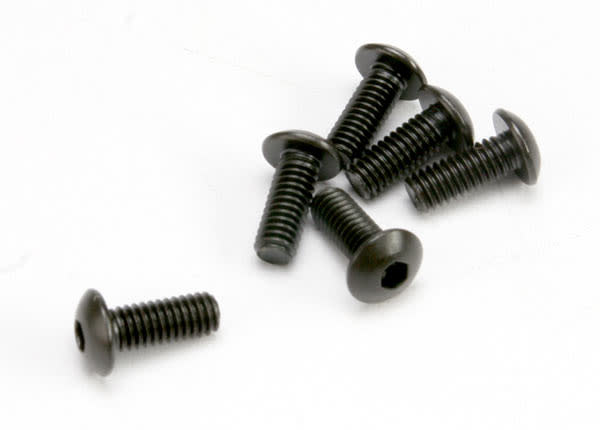 Screws, 4x10mm button-head machine (hex drive) (6)  TRA3936