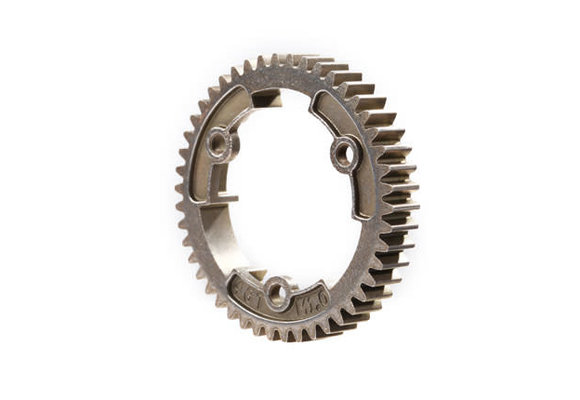 Spur gear, 46-tooth, steel (wide-face, 1.0 metric pitch) TRA6447R