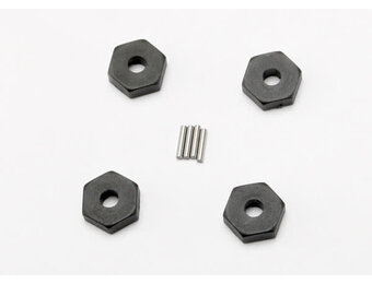 Wheel Hubs Hex (4),1/16 SLH, E-Revo