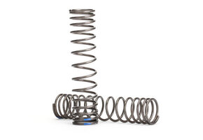 Spring, shock, 139mm (natural finish) (GTR) (progressive, 1.250 rate, blue stripe)  TRA8441