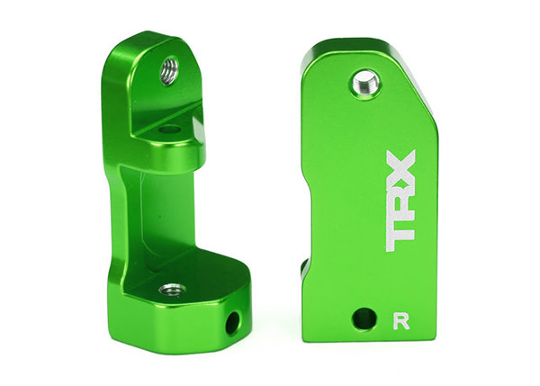 Traxxas Caster blocks, 30-degree, green-anodized   TRA3632G