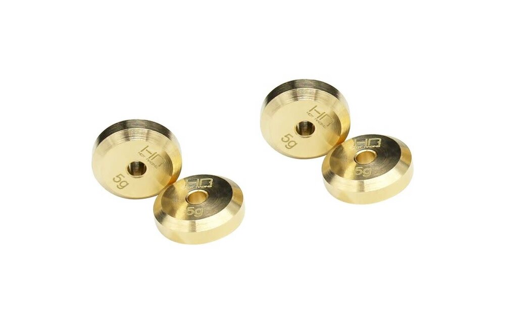+4mm Steel Axles BRASS WEIGHT SCX24