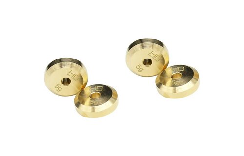 +4mm Steel Axles BRASS WEIGHT SCX24