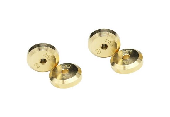 +4mm Steel Axles BRASS WEIGHT SCX24